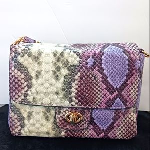Snake Skin (Like) Clutch Purse with Straps NWT